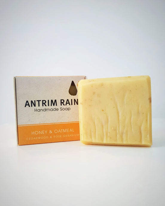 Honey and Oatmeal Soap Bar by Antrim Rain Natural Soap Co. 